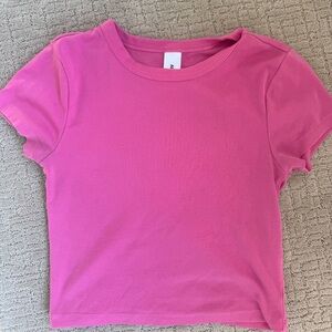 Pink crop top T-Shirt